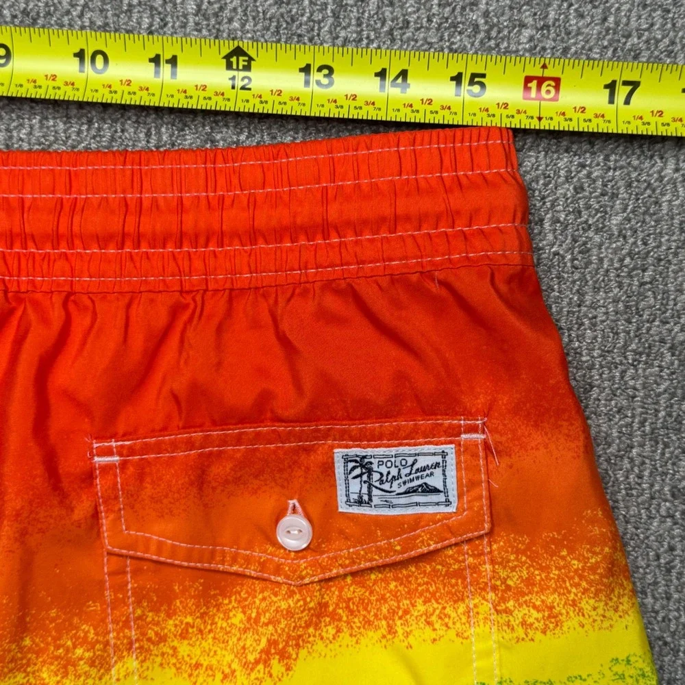 Polo Ralph Lauren Mens Swim Trunks Large Rainbow Gradient NWOT Swimwear